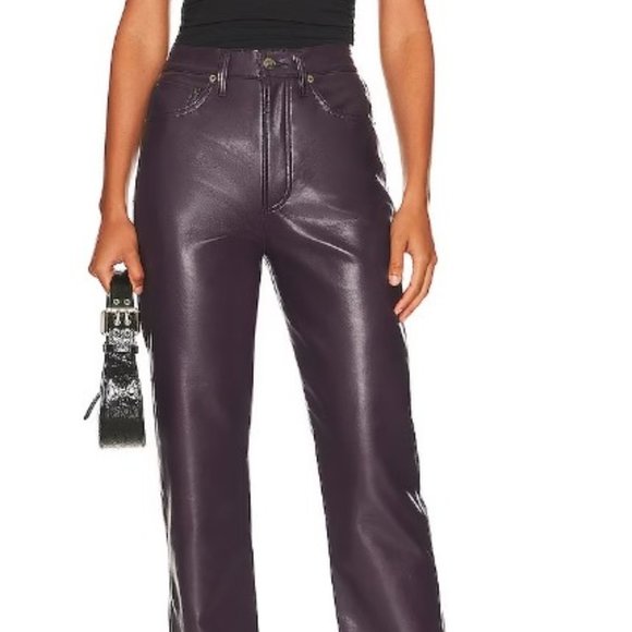 AGOLDE  - Recycled Leather 90's Pinch Waist - Picture 1 of 5